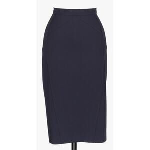 Altuzarra Matisse Size 40 Navy Blue Knee Length Pencil Skirt Career $695